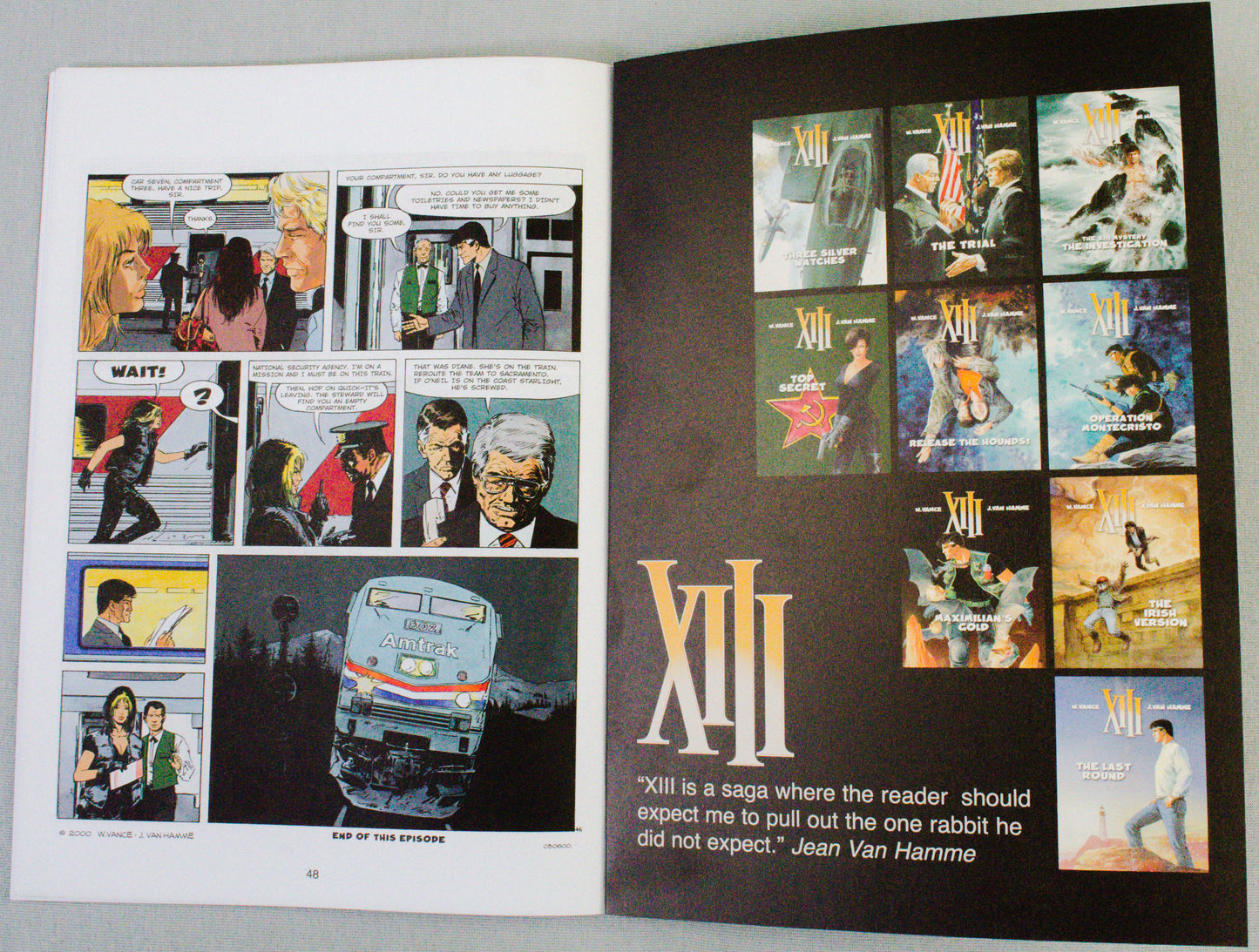 XIII: Volume 13 - Top Secret - (Cinebook Paperback Editions) - W.Vance - J. Van Hamme