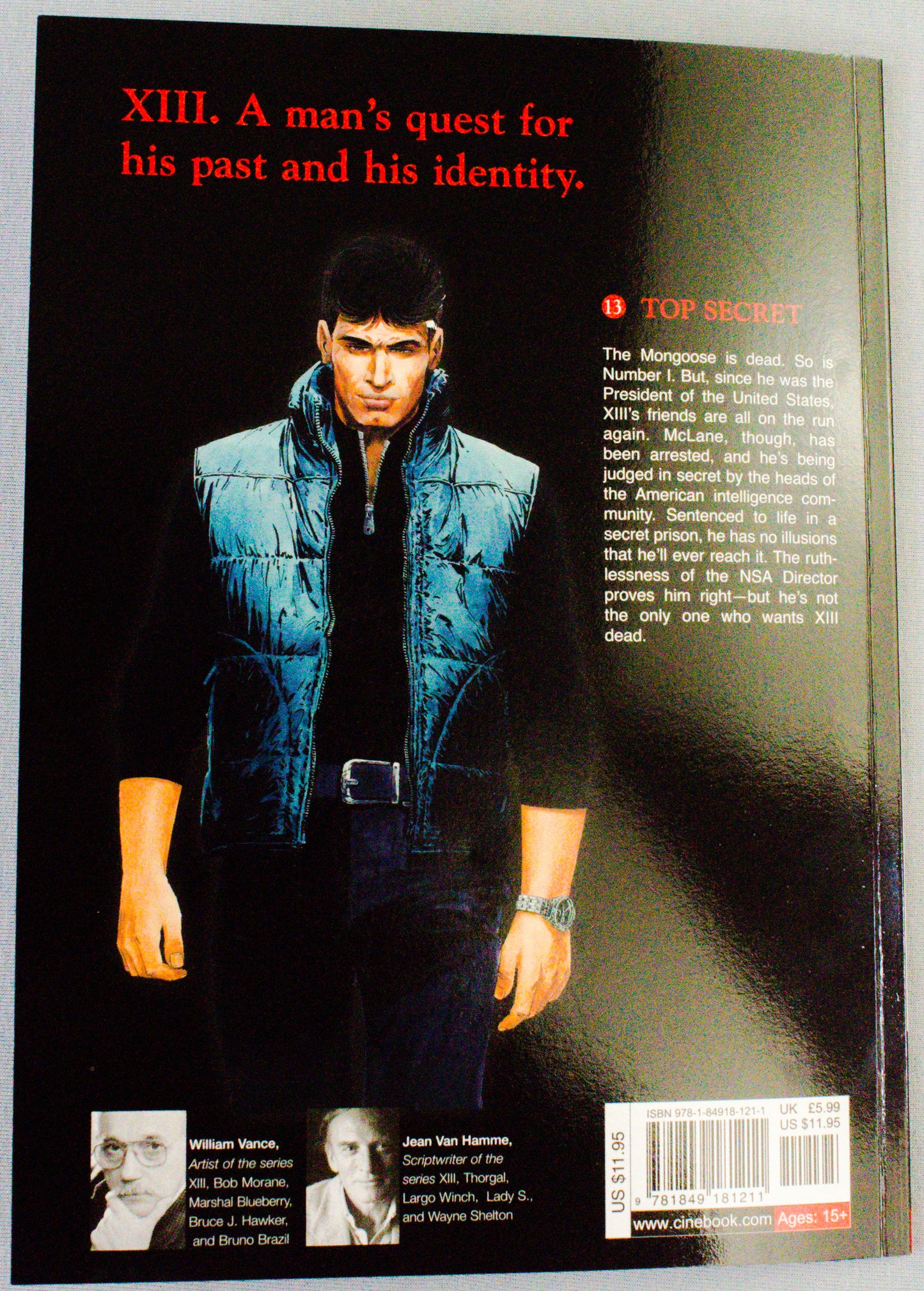 XIII: Volume 13 - Top Secret - (Cinebook Paperback Editions) - W.Vance - J. Van Hamme