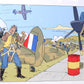 Blake & Mortimer Valley of Immortals Airfield 2019 Zigzag Island 35x28cm Affiche Officielle Print
