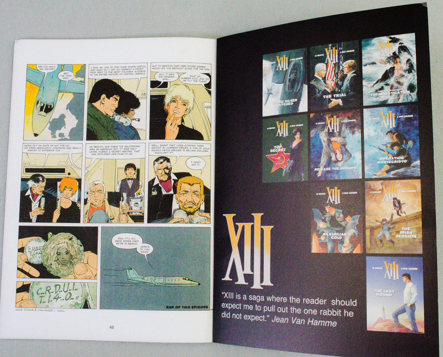 XIII: Volume 15 - Operation Montecristo - (Cinebook Paperback Editions) - W.Vance - J. Van Hamme