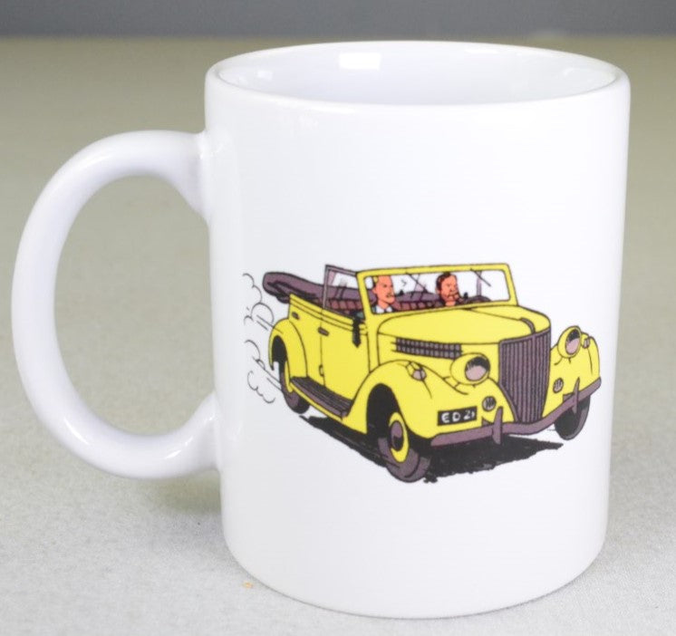 Blake & Mortimer Mug: The Yellow Convertible 300ml Cermaic Crockery Cup BD Officielle