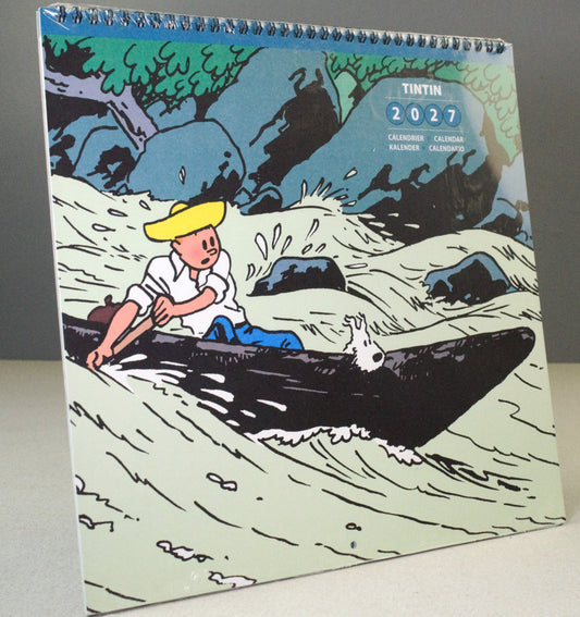 2027 Tintin Large/Wall Calendar - Adventures of Tintin by Herge/Moulinsart Edition
