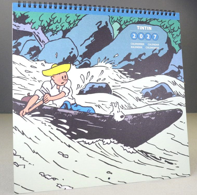 2027 Tintin Large/Wall Calendar - Adventures of Tintin by Herge/Moulinsart Edition