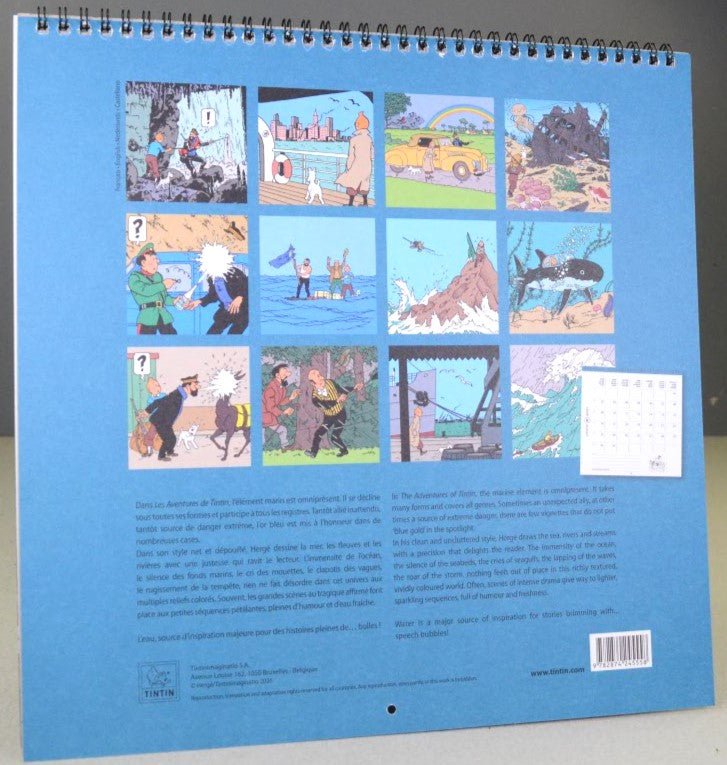 2027 Tintin Large/Wall Calendar - Adventures of Tintin by Herge/Moulinsart Edition