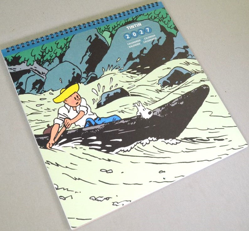 2027 Tintin Large/Wall Calendar - Adventures of Tintin by Herge/Moulinsart Edition