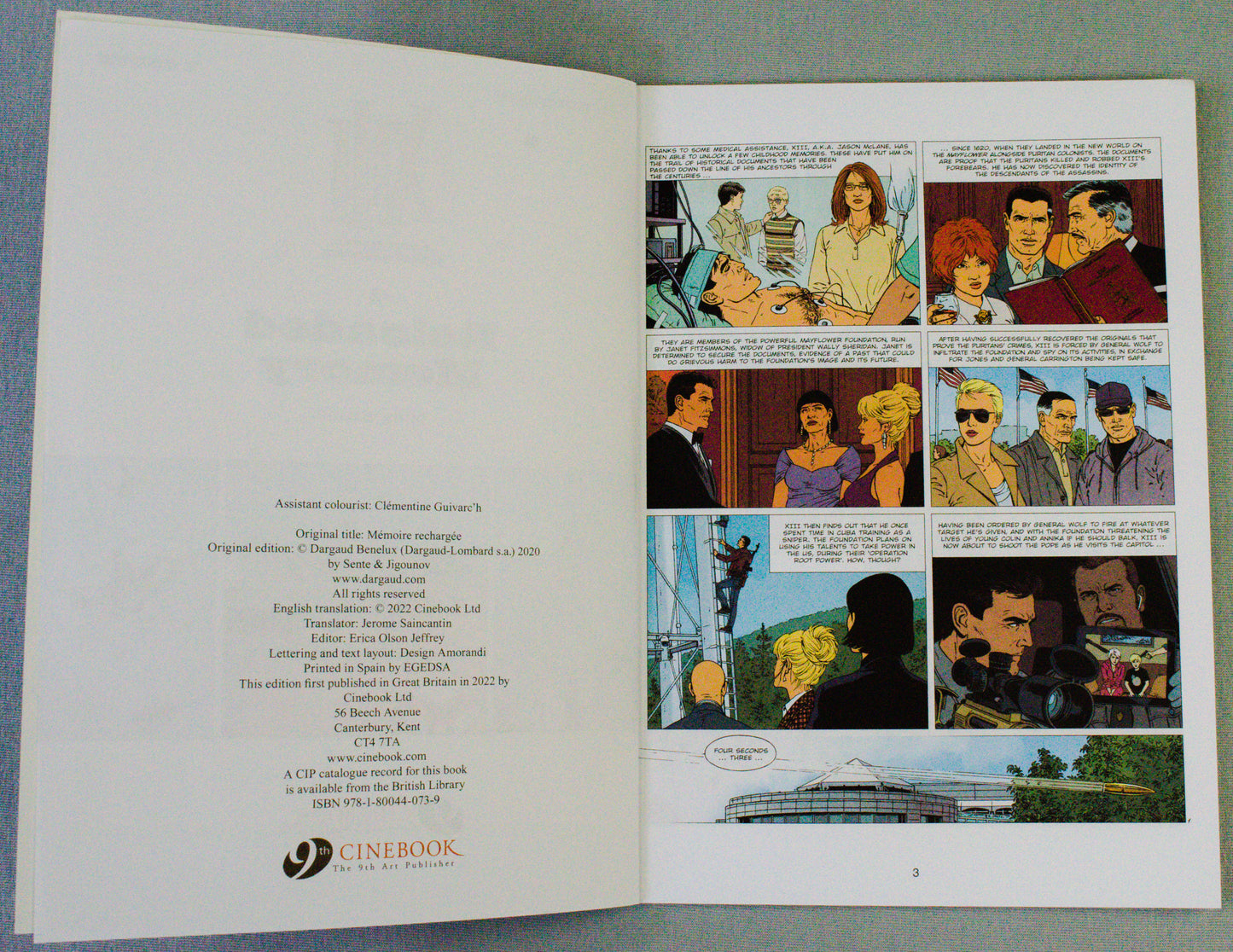 XIII: Volume 25 - Reloaded Memory - (Cinebook Paperback Editions) - W.Vance - J. Van Hamme