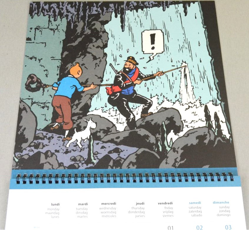 2027 Tintin Large/Wall Calendar - Adventures of Tintin by Herge/Moulinsart Edition