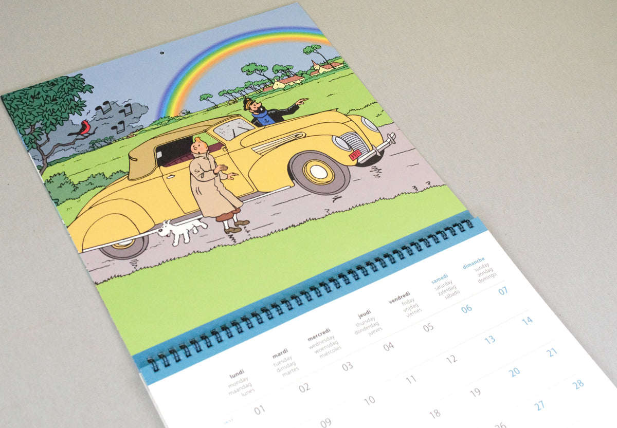 2027 Tintin Large/Wall Calendar - Adventures of Tintin by Herge/Moulinsart Edition