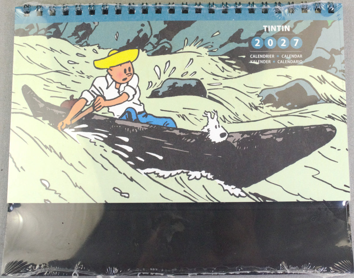 2027 Tintin Desk Calendar - Adventures of Tintin by Herge/Moulinsart Editions