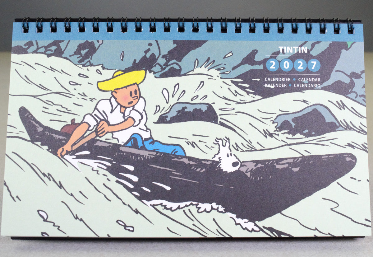 2027 Tintin Desk Calendar - Adventures of Tintin by Herge/Moulinsart Editions