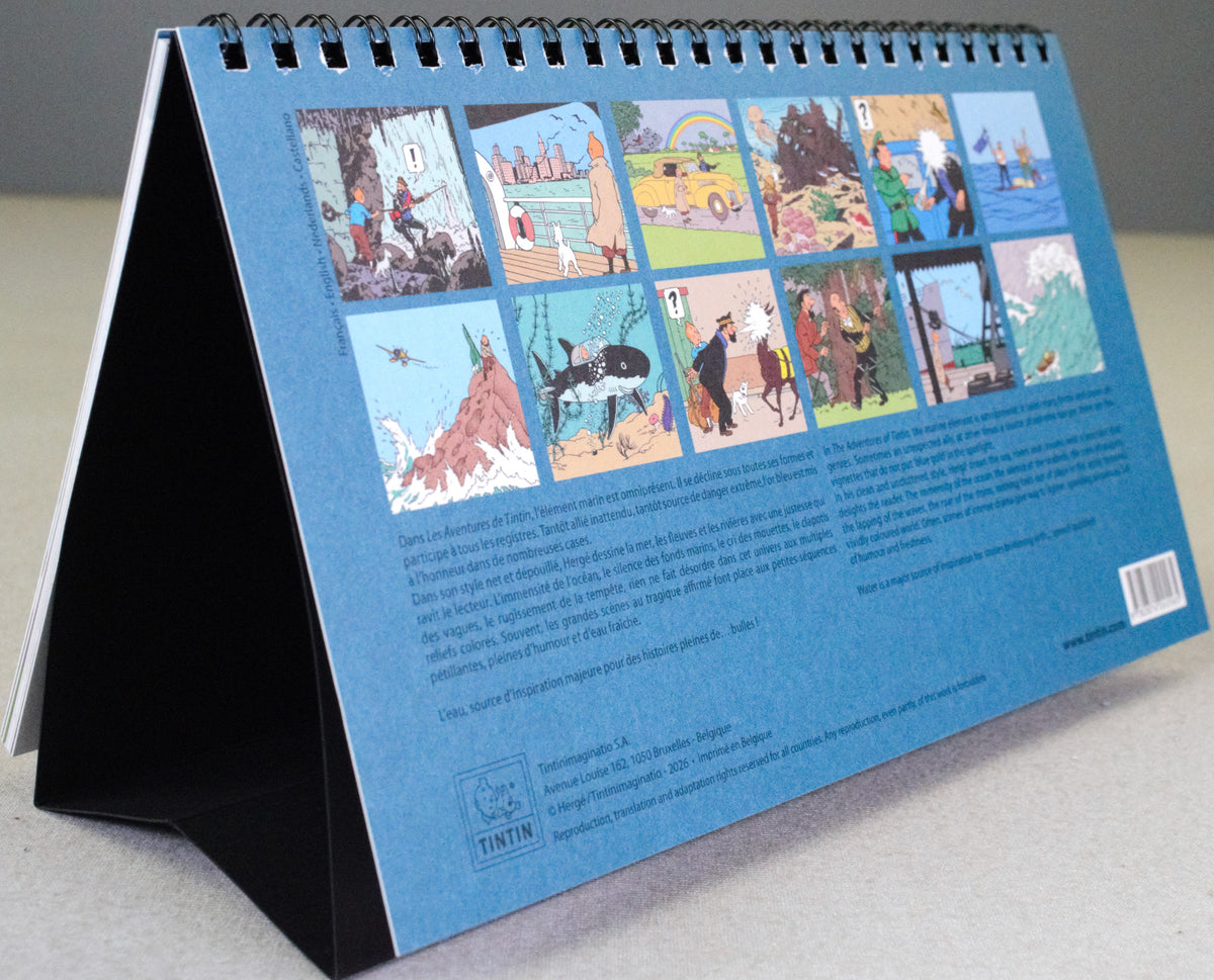 2027 Tintin Desk Calendar - Adventures of Tintin by Herge/Moulinsart Editions
