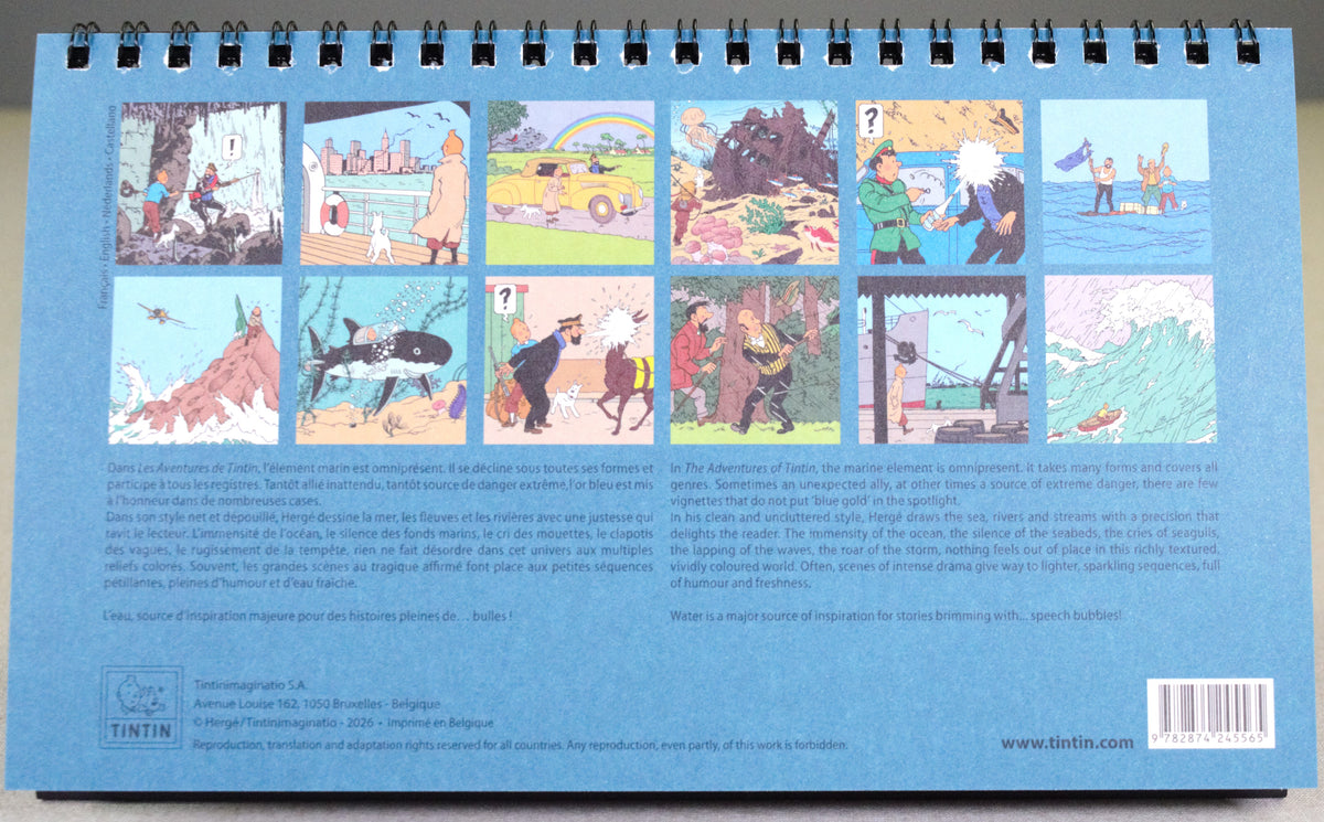 2027 Tintin Desk Calendar - Adventures of Tintin by Herge/Moulinsart Editions