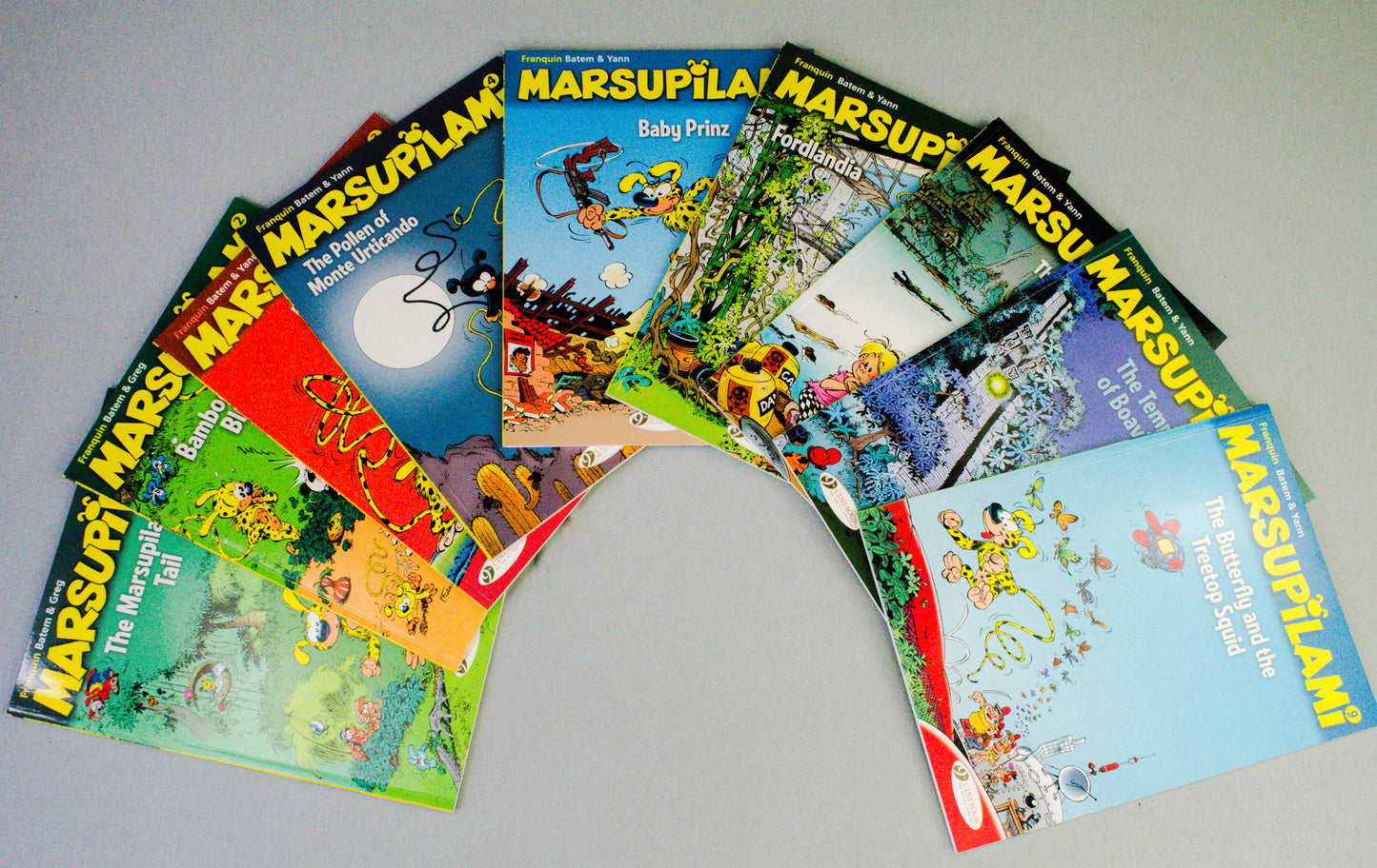 Marsupilami Comic Books Volumes 1-9 UK Cinebook Paperback Editions FULL SET