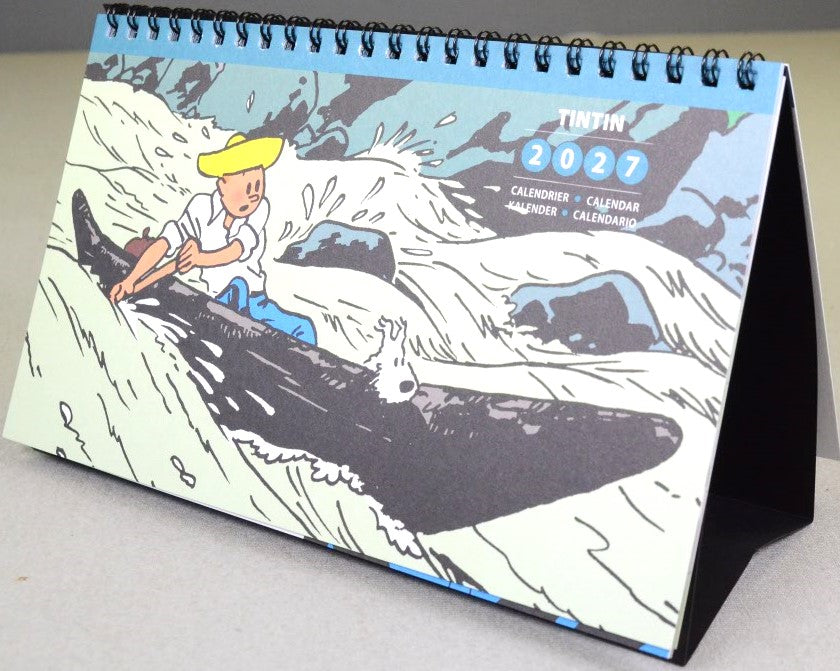 2027 Tintin Desk Calendar - Adventures of Tintin by Herge/Moulinsart Editions