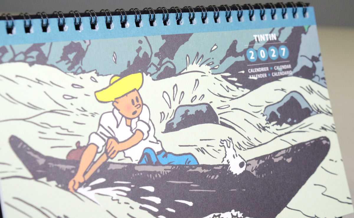 2027 Tintin Desk Calendar - Adventures of Tintin by Herge/Moulinsart Editions