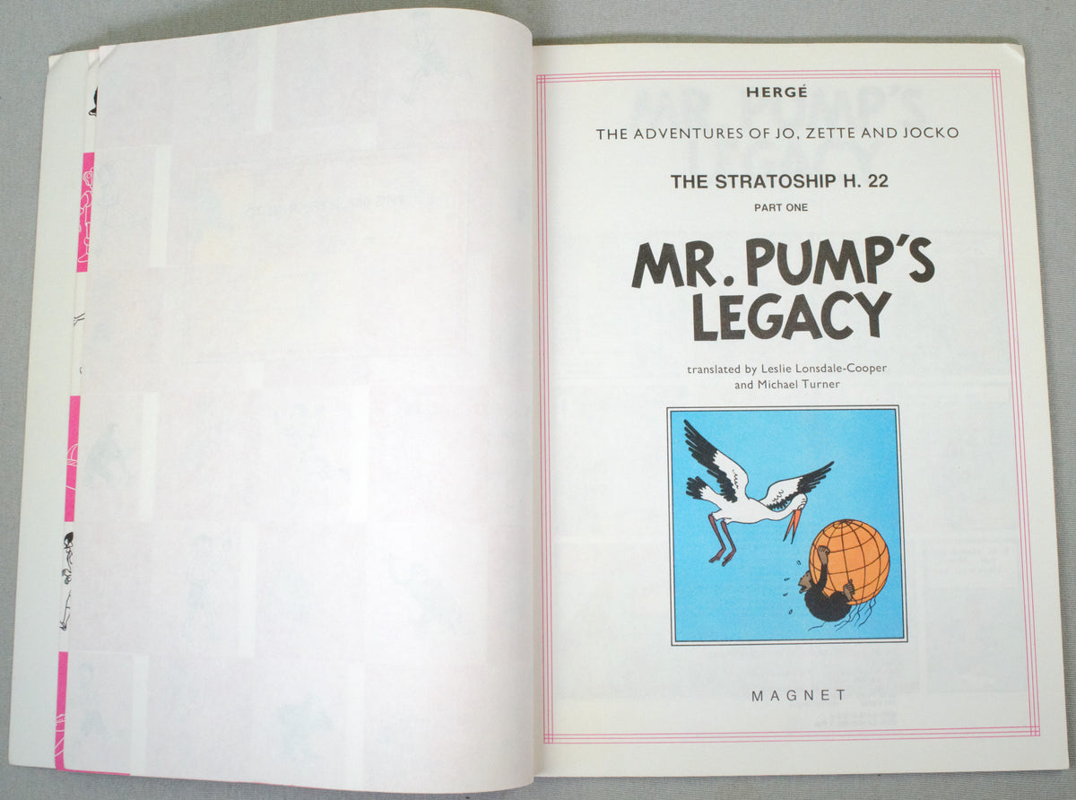 Jo, Zette and Jocko Mr Pump's Legacy P1 - Magnet 1987 UK Paperback 1st Edition