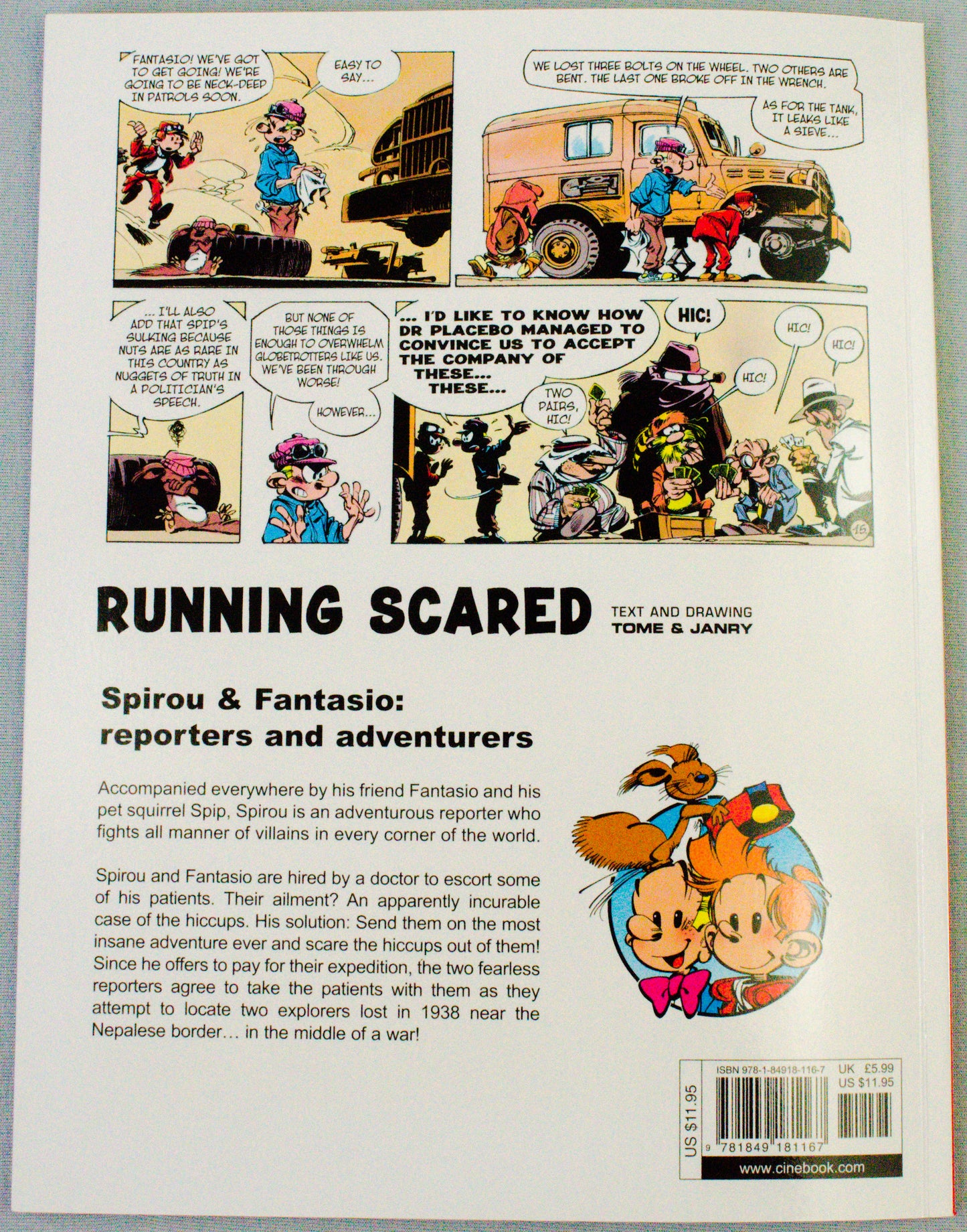 Spirou & Fantasio Volume 3 (Running Scared) - Uk Cinebook Paperback Edition