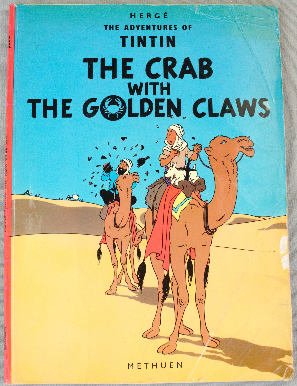 Crab with the Golden Claws Methuen 1972 1st UK Paperback Edition Rare Tintin Book Herge
