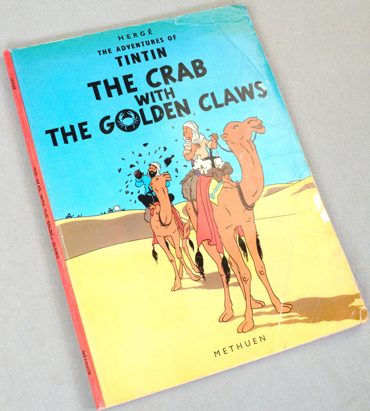Crab with the Golden Claws Methuen 1972 1st UK Paperback Edition Rare Tintin Book Herge