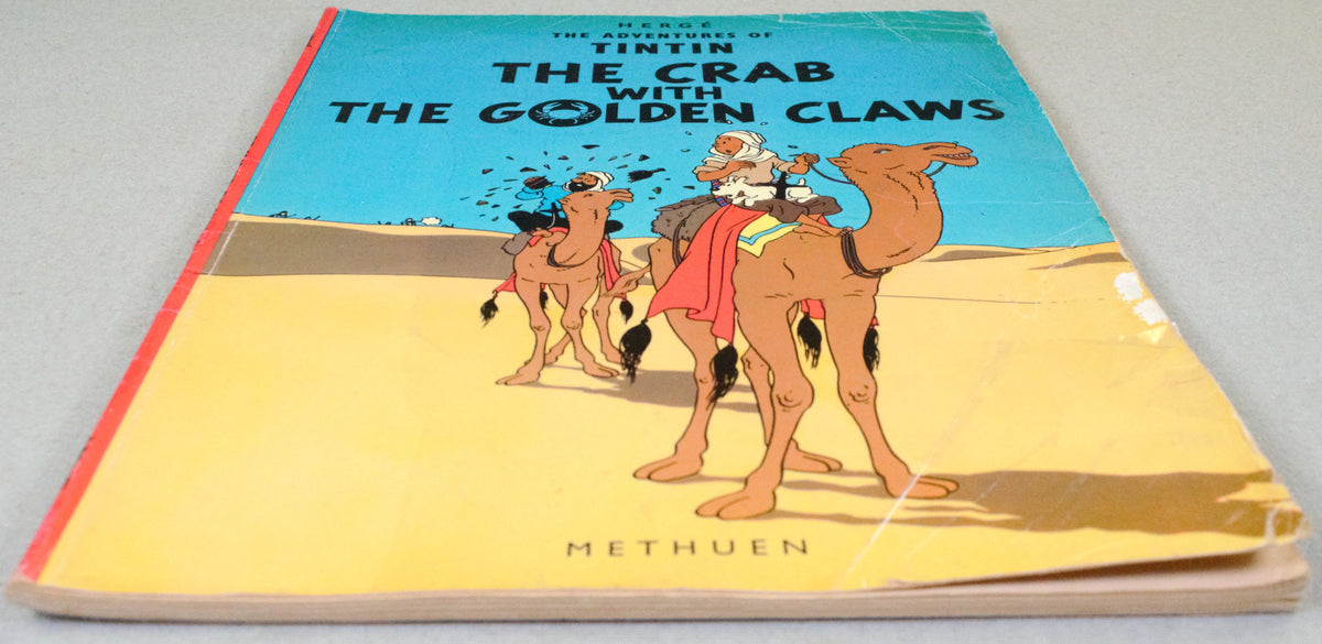 Crab with the Golden Claws Methuen 1972 1st UK Paperback Edition Rare Tintin Book Herge
