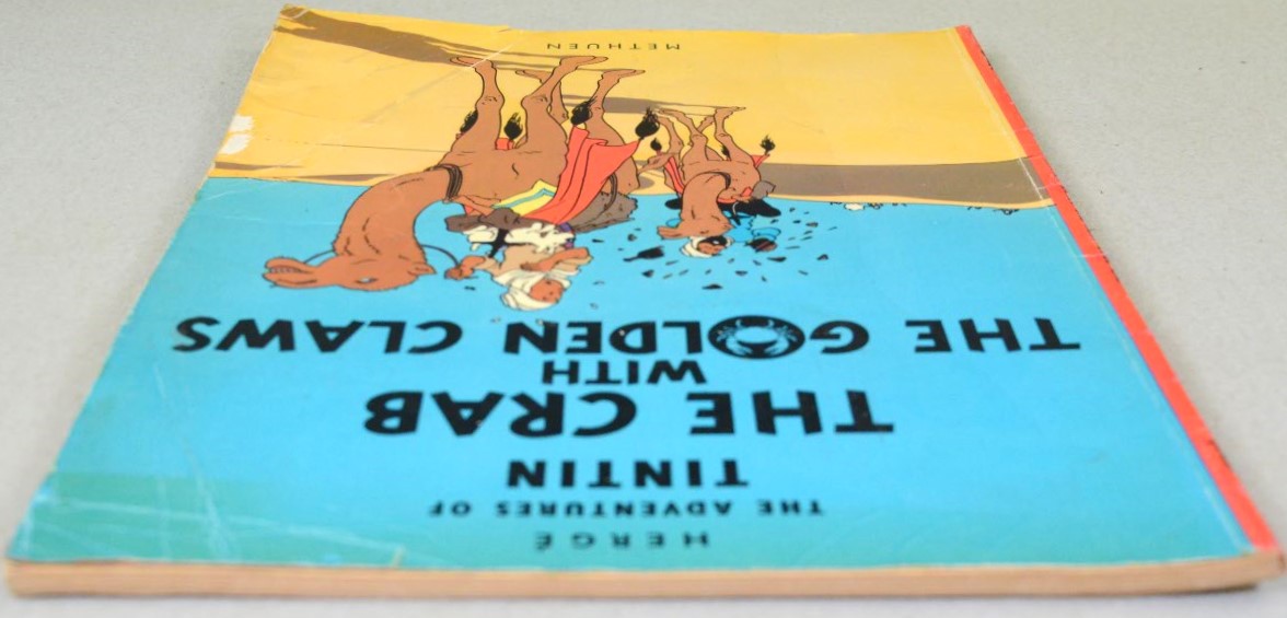 Crab with the Golden Claws Methuen 1972 1st UK Paperback Edition Rare Tintin Book Herge