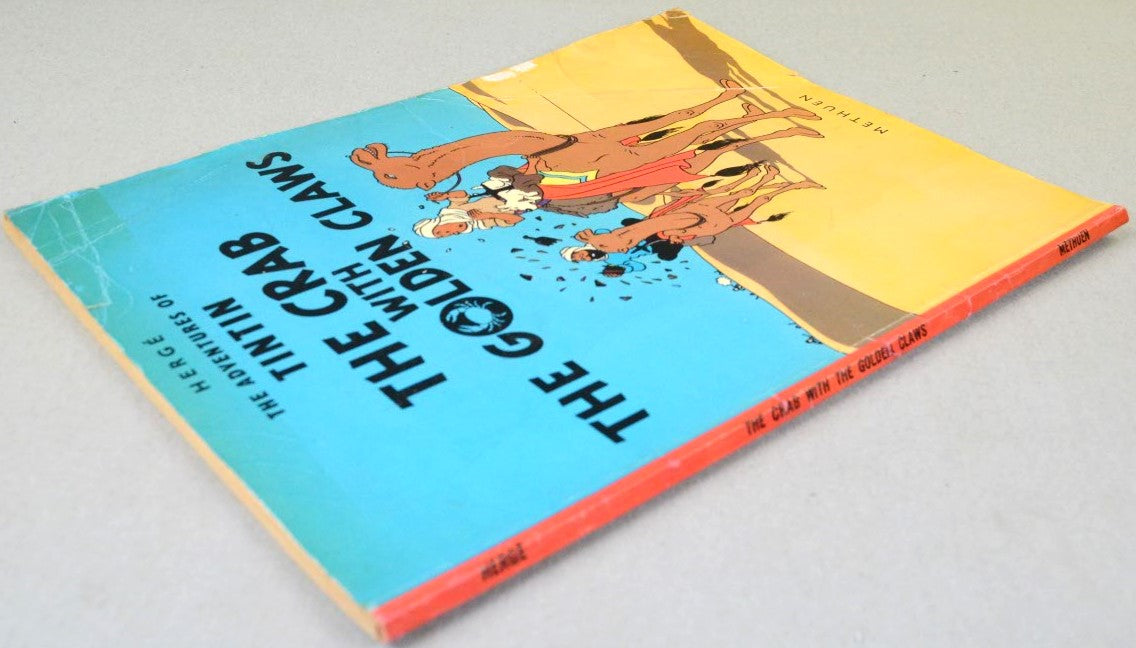 Crab with the Golden Claws Methuen 1972 1st UK Paperback Edition Rare Tintin Book Herge