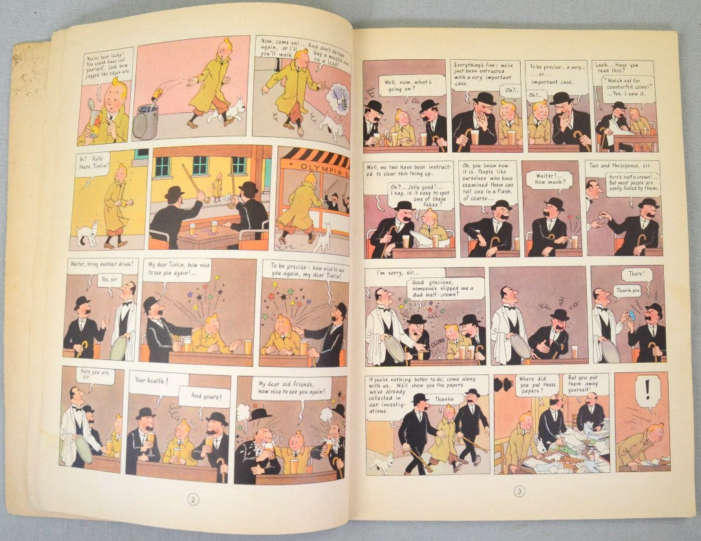 Crab with the Golden Claws Methuen 1972 1st UK Paperback Edition Rare Tintin Book Herge