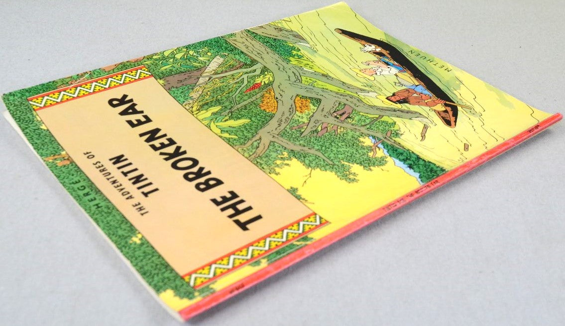 The Broken Ear - Methuen 1976 1st UK Paperback Edition Rare Tintin Book Herge
