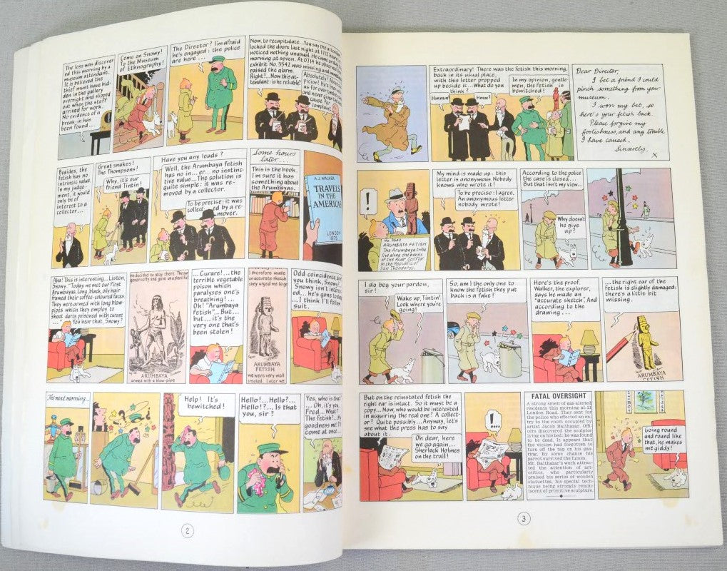 The Broken Ear - Methuen 1976 1st UK Paperback Edition Rare Tintin Book Herge