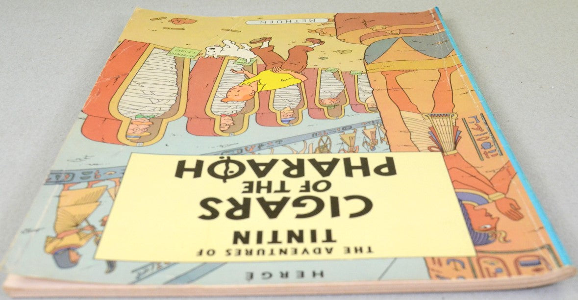 Cigars of the Pharaoh - Methuen 1975 1st UK Paperback Edition Rare Tintin Book Herge