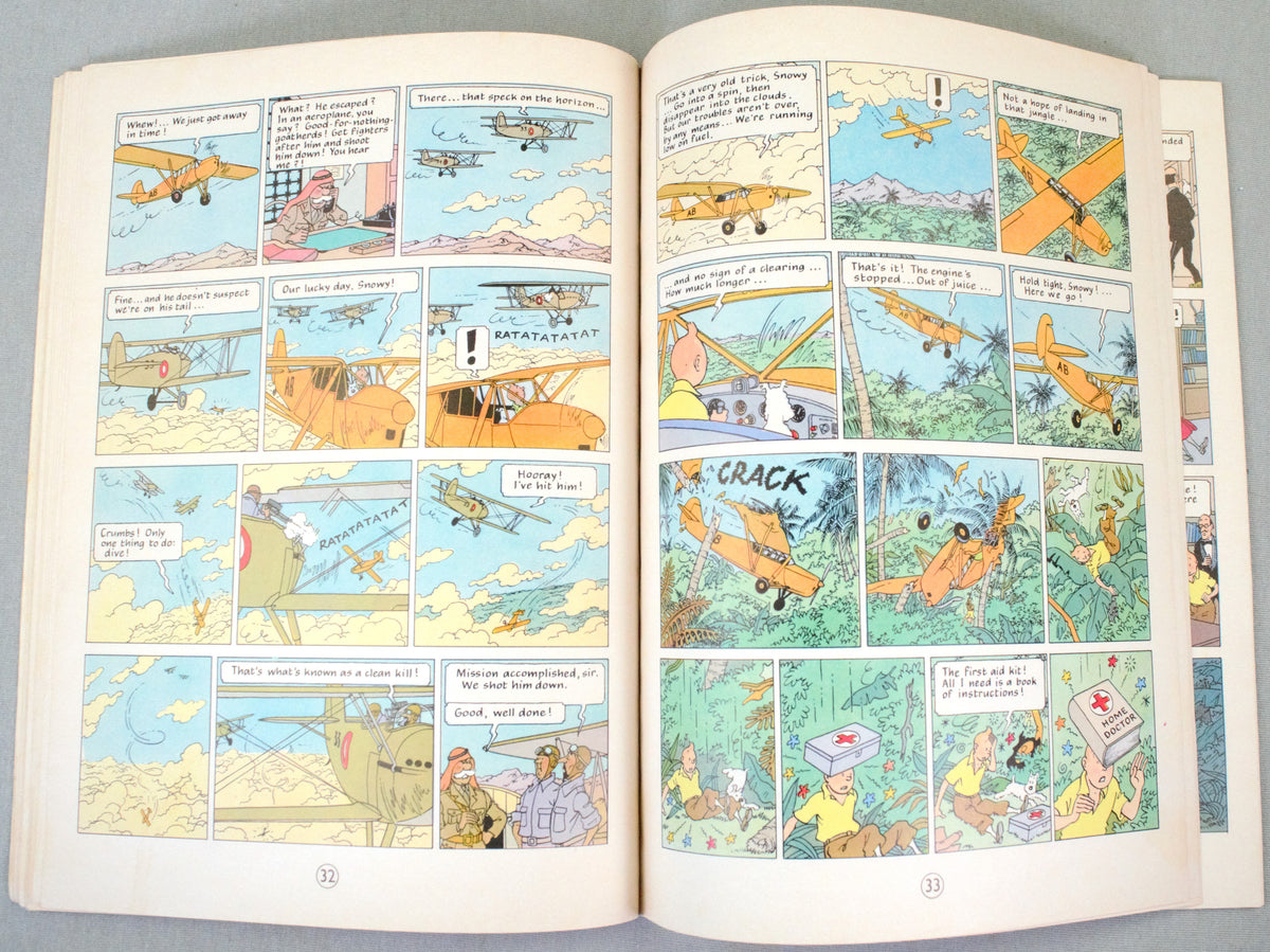 Cigars of the Pharaoh - Methuen 1975 1st UK Paperback Edition Rare Tintin Book Herge