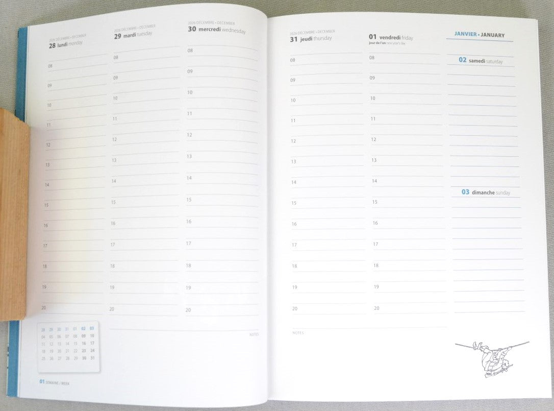 2027 Tintin Desk Diary - Adventures of Tintin by Herge/Moulinsart Editions