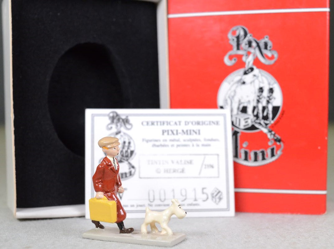 Pixi Mini Serie Set 2106 "Tintin & Snowy Broken Ear" 1995 Metal Figurine RARE