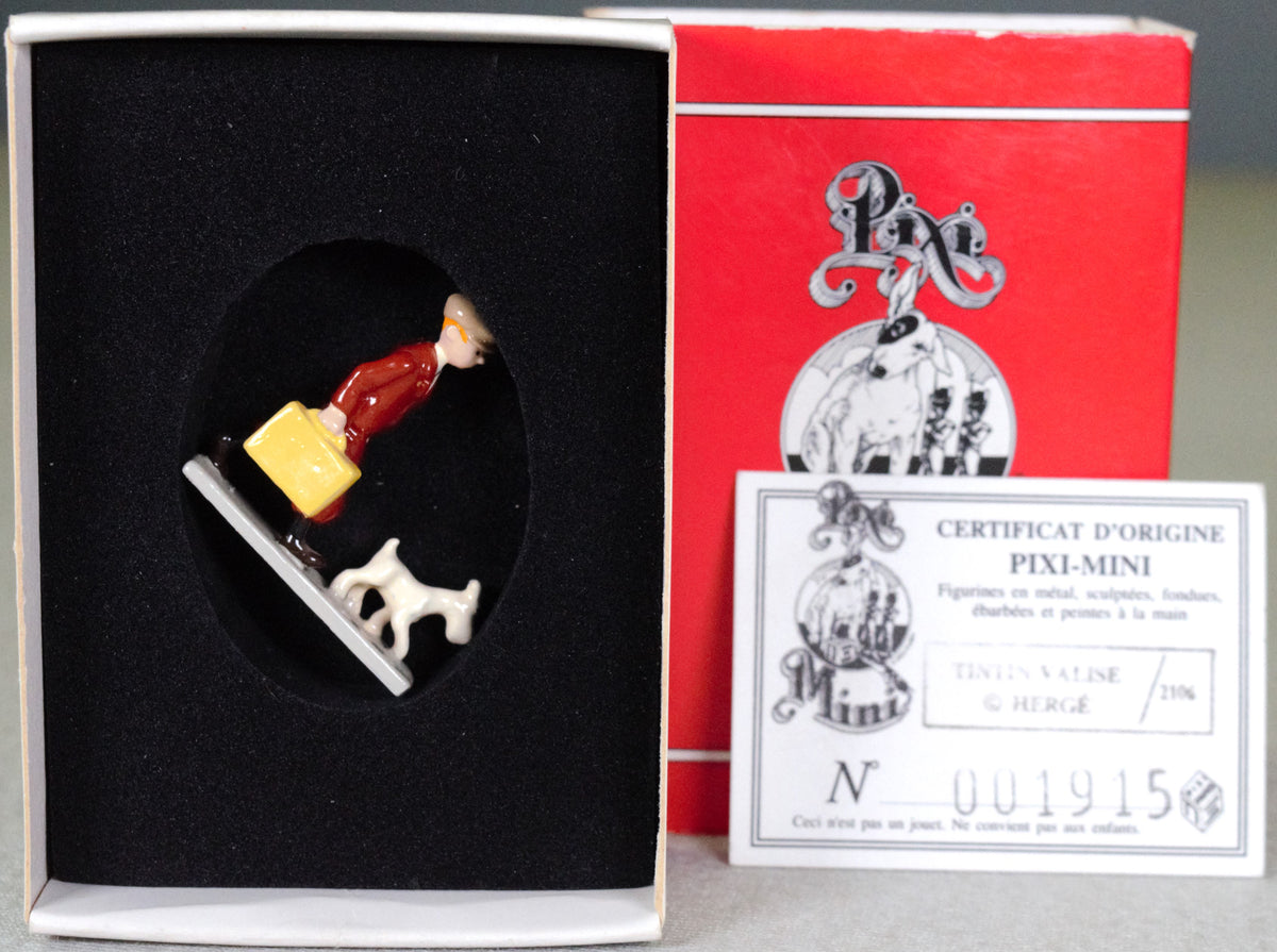 Pixi Mini Serie Set 2106 "Tintin & Snowy Broken Ear" 1995 Metal Figurine RARE
