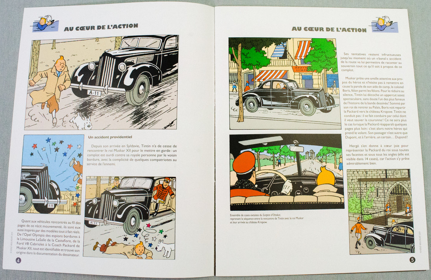 Hachette Tintin 1/24 Car #28 Packard 6 - King Ottokar's Sceptre - Herge Voiture Figure