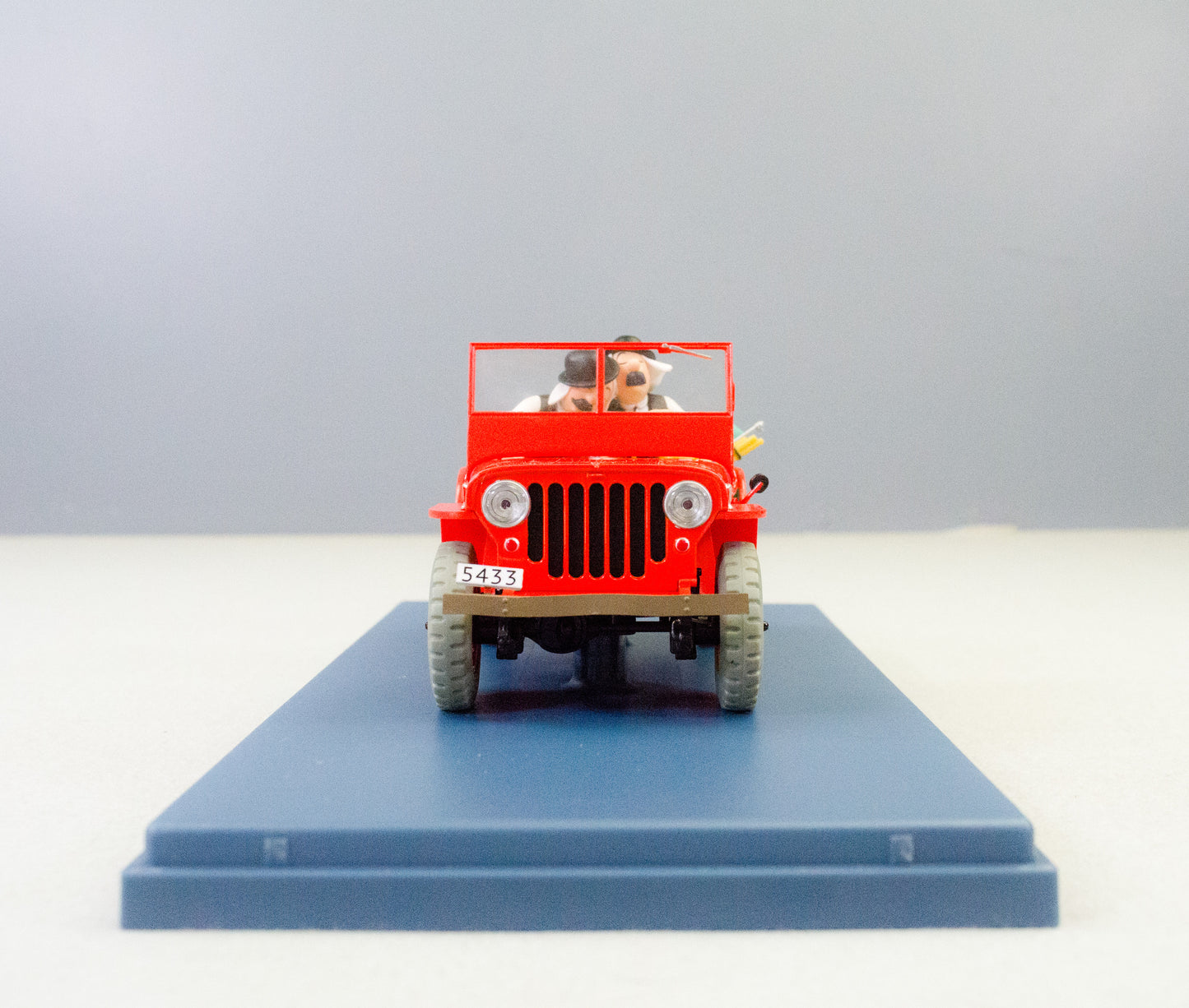 Hachette 1/24 Tintin Car #6 Willy's Red Jeep V1: Land Black Gold Rare Model Voiture Figure