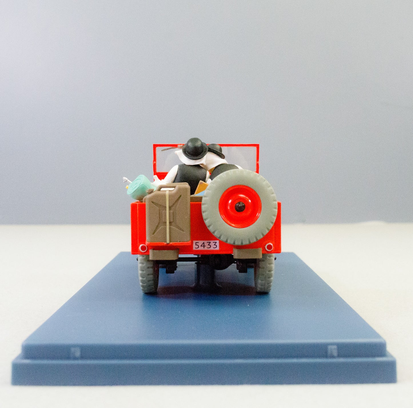 Hachette 1/24 Tintin Car #6 Willy's Red Jeep V1: Land Black Gold Rare Model Voiture Figure