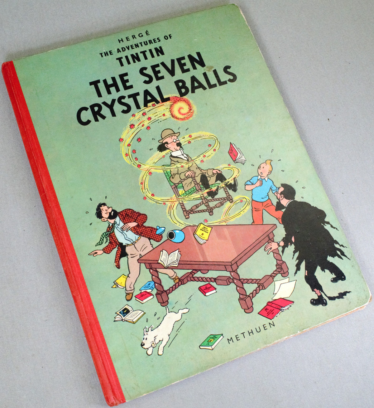 The Seven Crystal Balls - Methuen 1962 1st Edition Hardback Rare Tintin book Herge EO