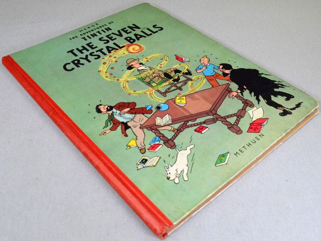 The Seven Crystal Balls - Methuen 1962 1st Edition Hardback Rare Tintin book Herge EO