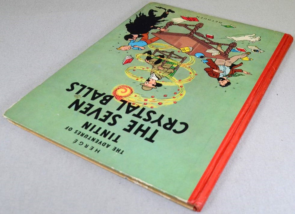 The Seven Crystal Balls - Methuen 1962 1st Edition Hardback Rare Tintin book Herge EO