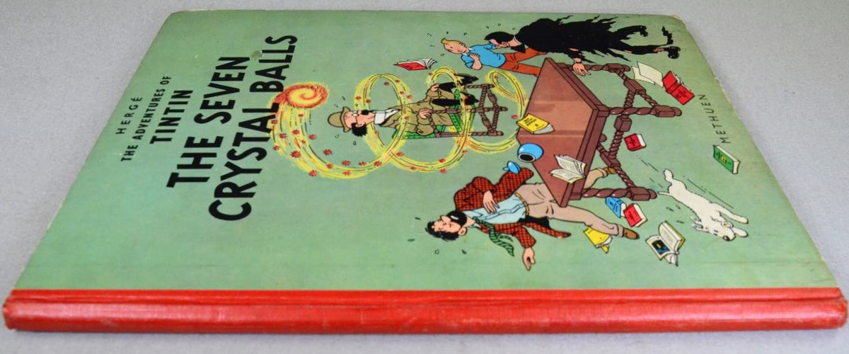 The Seven Crystal Balls - Methuen 1962 1st Edition Hardback Rare Tintin book Herge EO