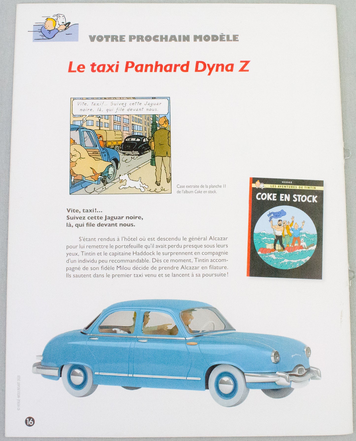 Hachette Tintin 1/24 Car #29 Simca Taxi - Calculus Affair Herge Vouiture Figure
