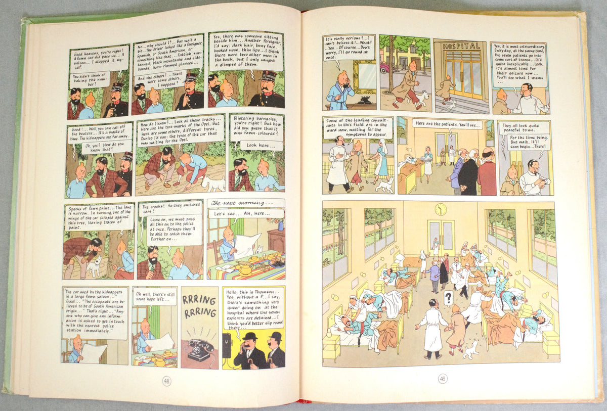 The Seven Crystal Balls - Methuen 1962 1st Edition Hardback Rare Tintin book Herge EO