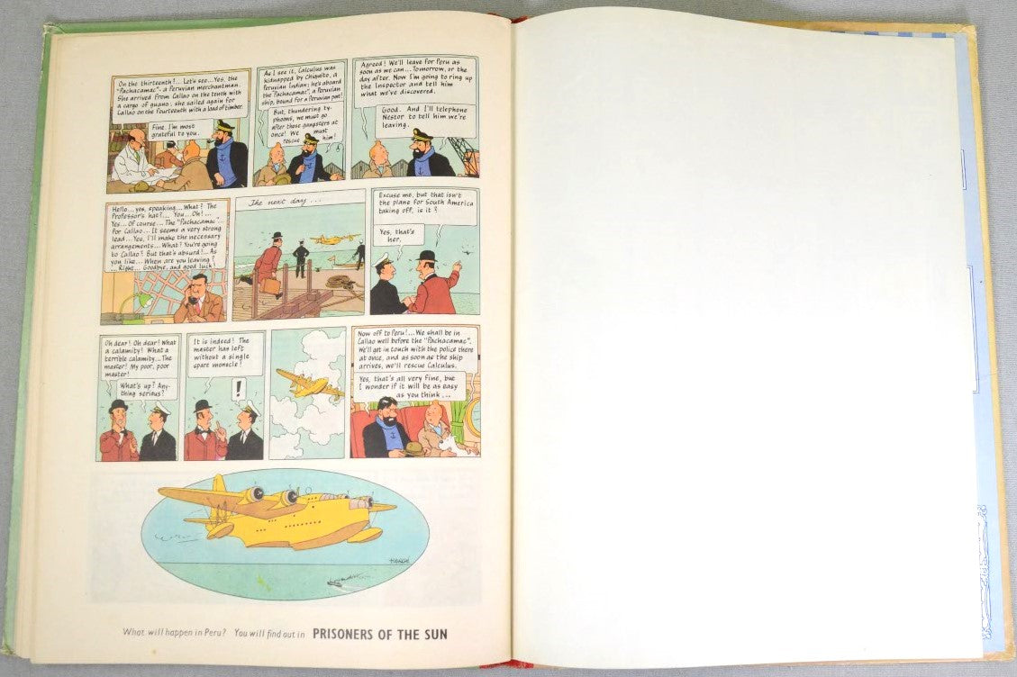 The Seven Crystal Balls - Methuen 1962 1st Edition Hardback Rare Tintin book Herge EO