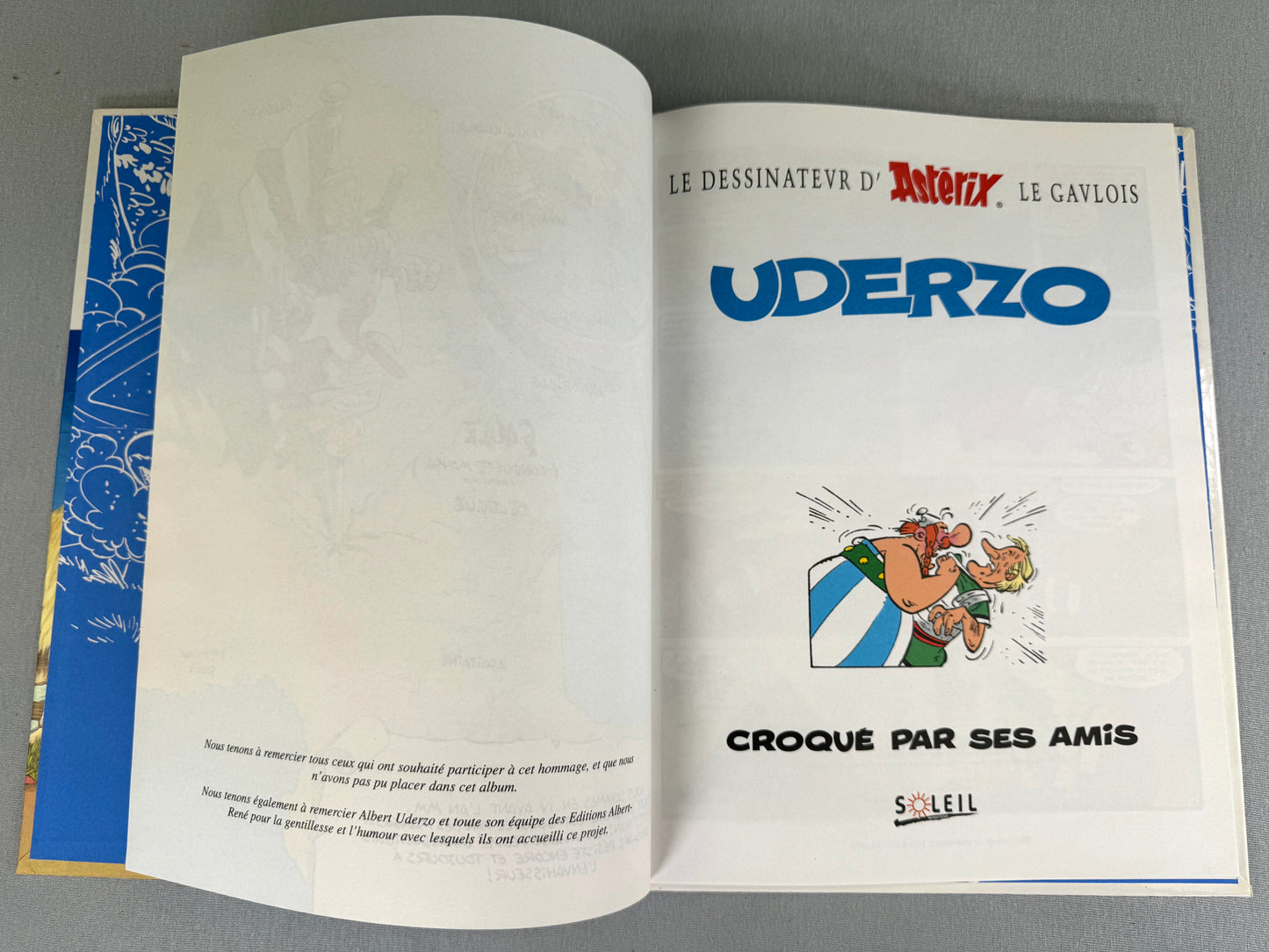 Uderzo Croque Par Ses Ami 1996 1st Belgian Edition Rare Asterix HB Comic Book EO