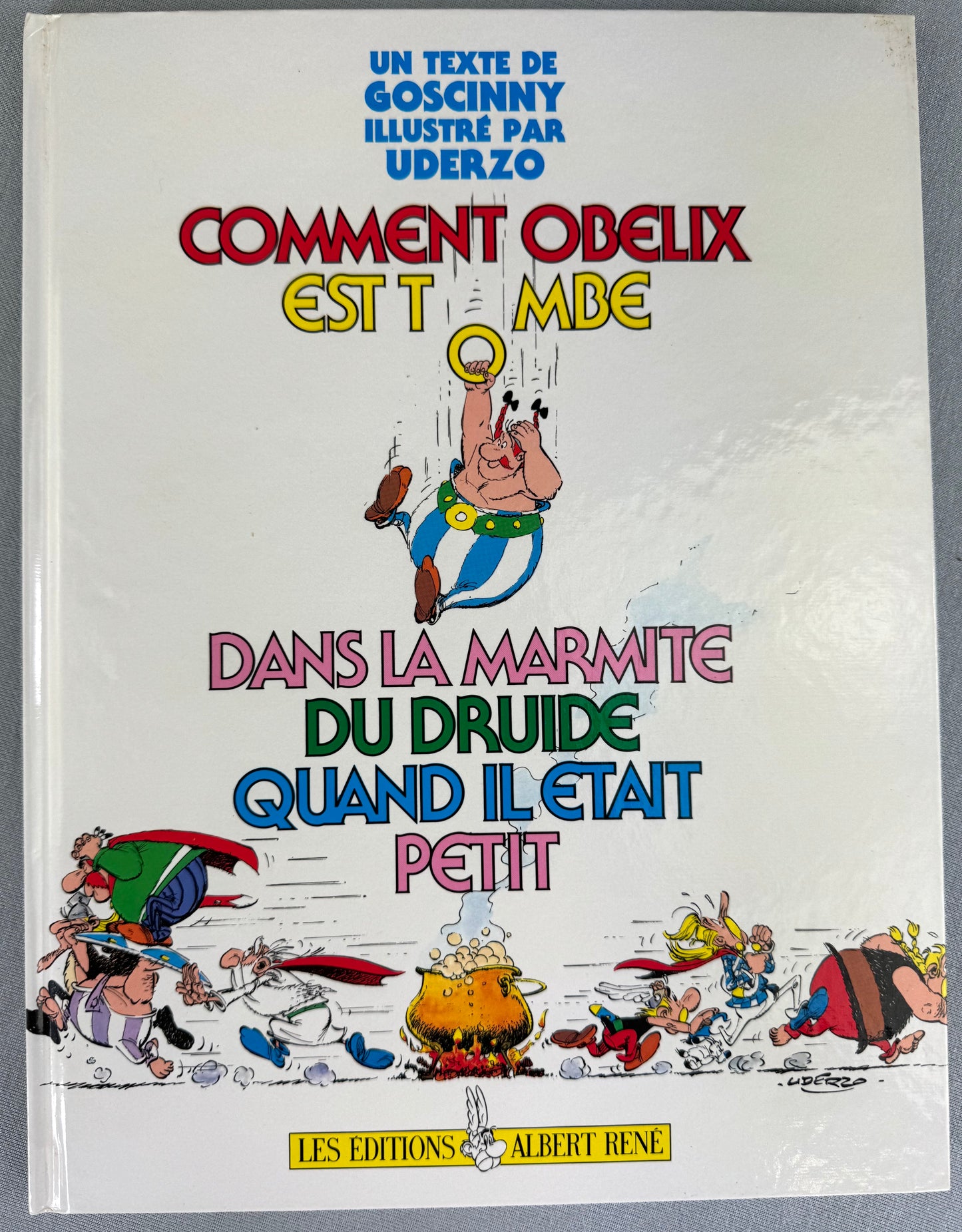 Comment Obelix Est Tombe dans la Marmite du Druide Quand Il Etait Petit 1989 1st French Edition Rare HB EO