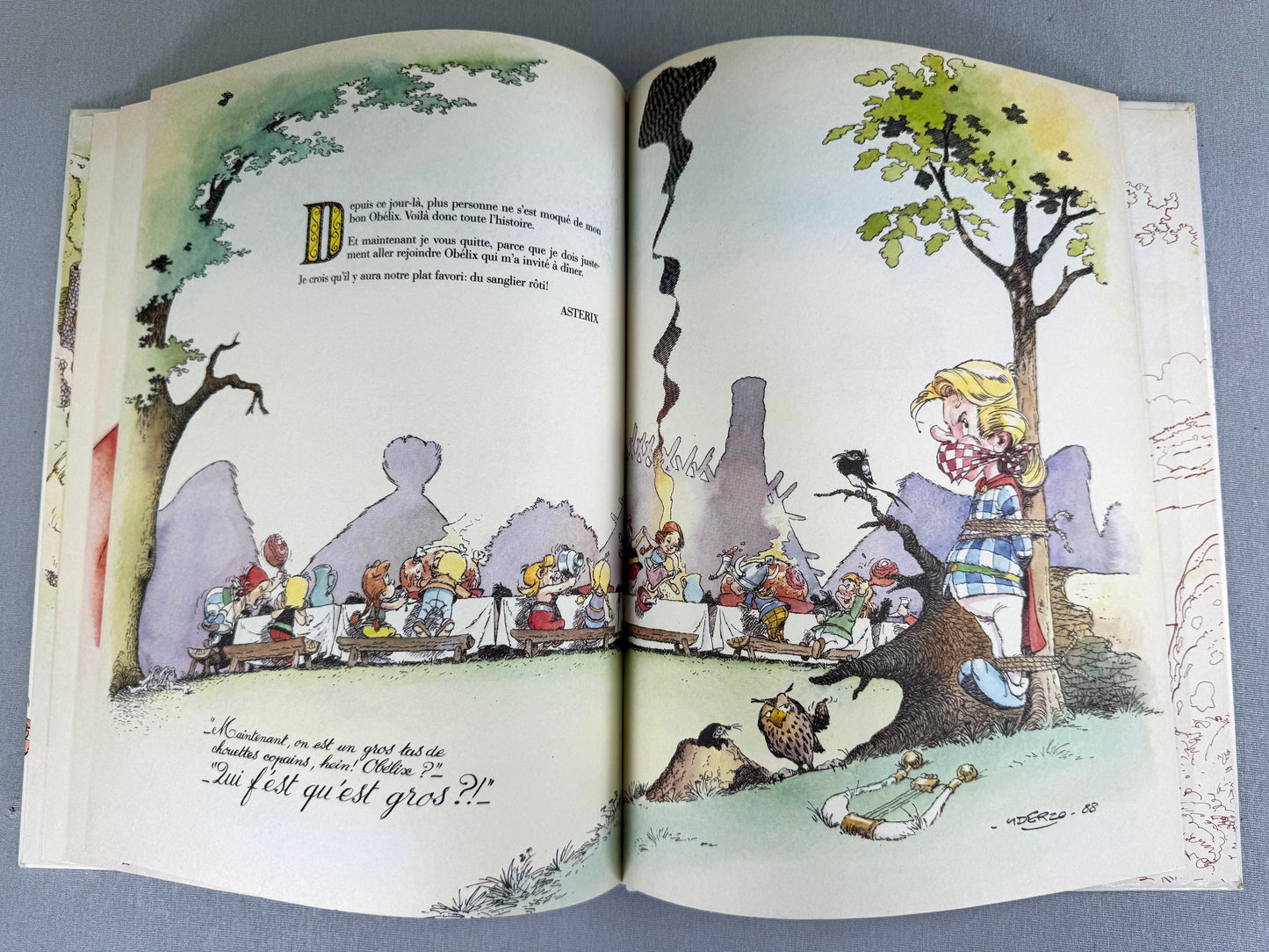 Comment Obelix Est Tombe dans la Marmite du Druide Quand Il Etait Petit 1989 1st French Edition Rare HB EO