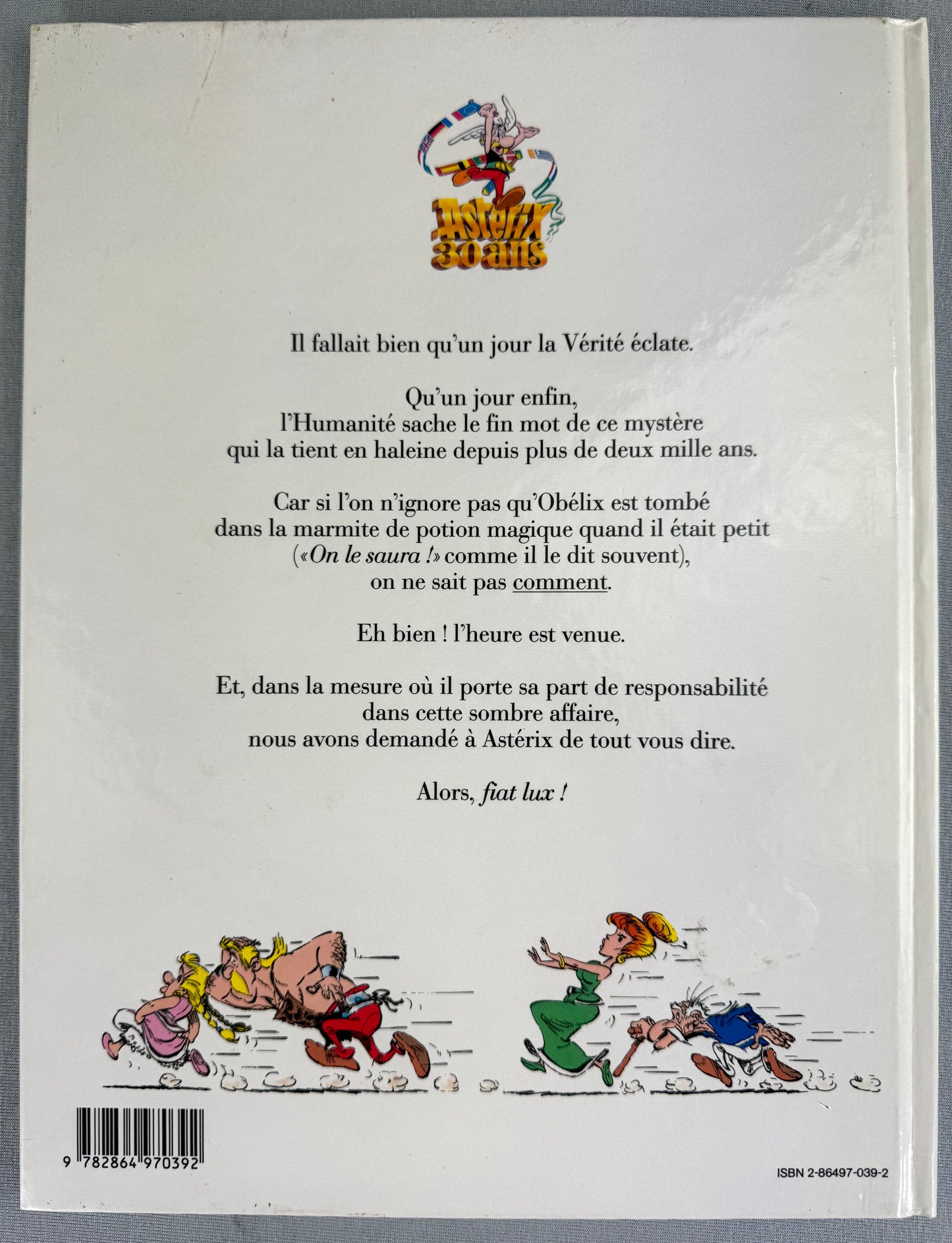 Comment Obelix Est Tombe dans la Marmite du Druide Quand Il Etait Petit 1989 1st French Edition Rare HB EO