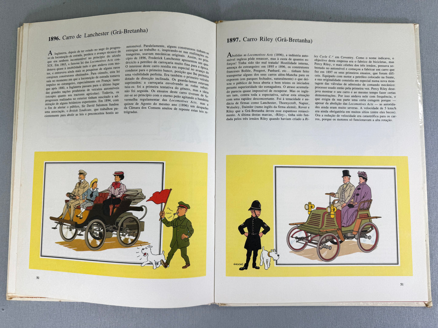 Historia Do Automovel: Editorial Publica 1981 1st Portuguese Edition HB Tintin EO