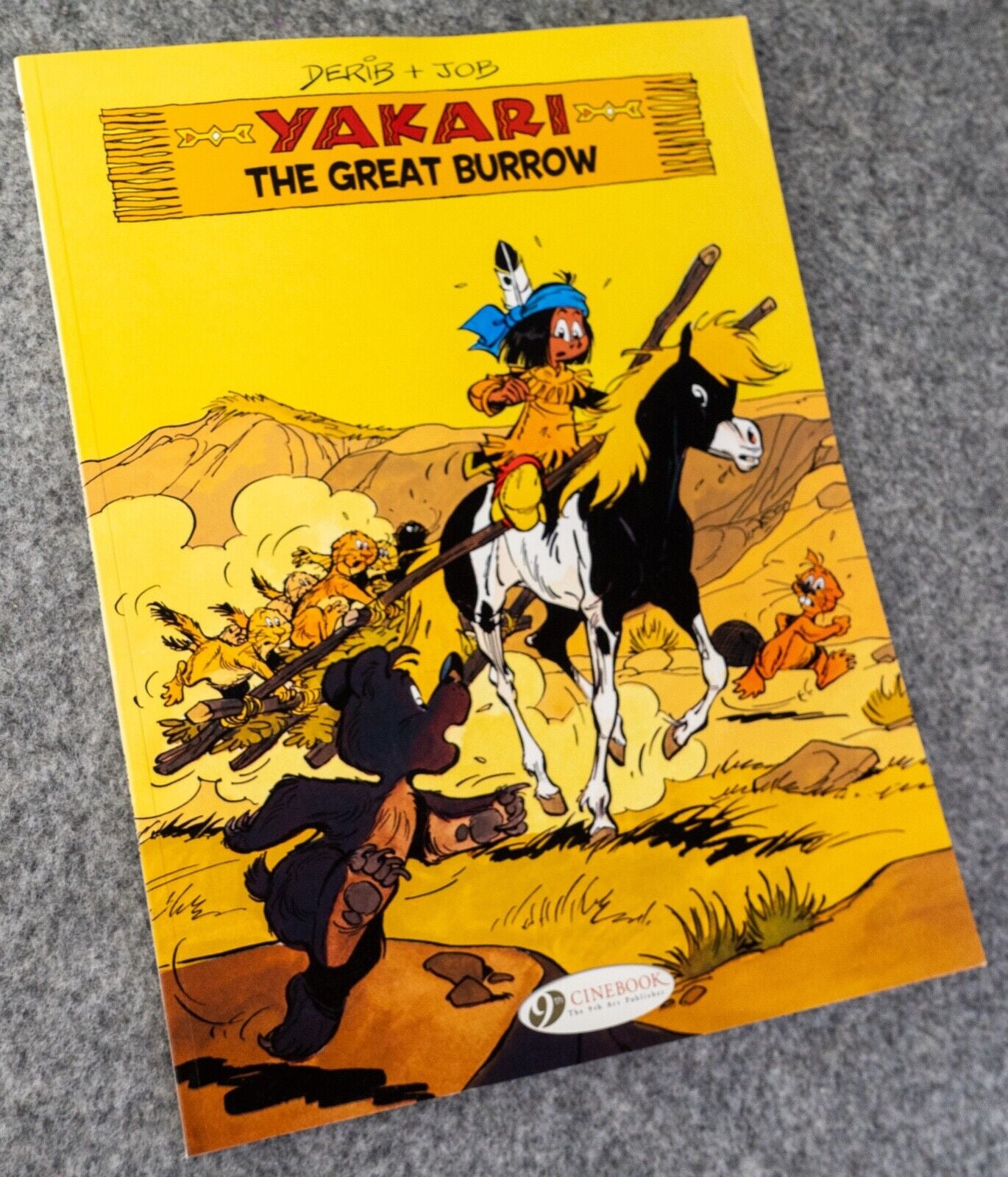 Yakari The Great Burrow Volume 13 Cinebook Paperback Comic Book Derib+job